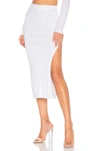 Cotton Citizen Melbourne Midi Skirt With Slit In White