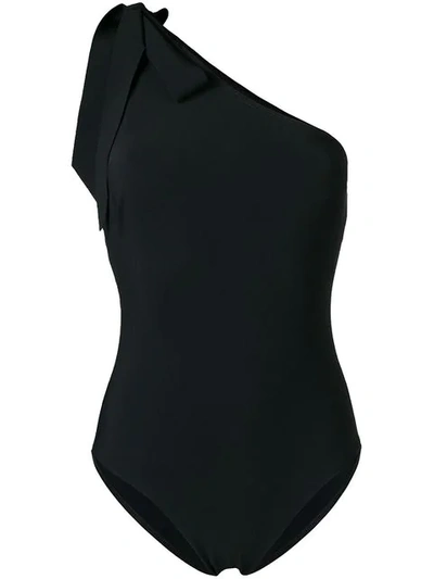 Zimmermann Jaya Tie-neck One-piece Swimsuit In Black