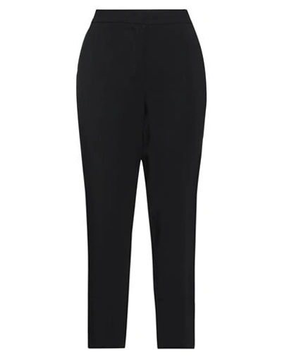Clips Woman Pants Black Size 12 Viscose, Acetate, Elastane