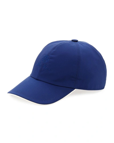 Loro Piana Wind Logo-embroidered Baseball Hat In Navy