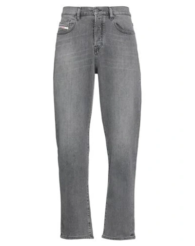 Diesel Man Jeans Steel Grey Size 34w-32l Cotton, Lyocell, Elastane