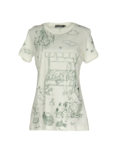 Dolce & Gabbana T-shirt In Ivory