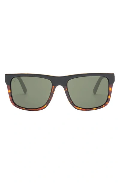 Electric Swingarm Xl 59mm Flat Top Polarized Sunglasses In Darkside Tort/ Grey Polar