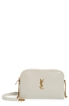 Saint Laurent Gaby Quilted Leather Crossbody Pouch In Blanc Vintage