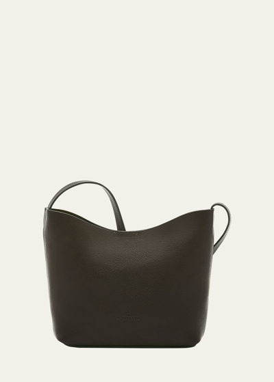 Il Bisonte Le Laudi Leather Crossbody Bag In Black