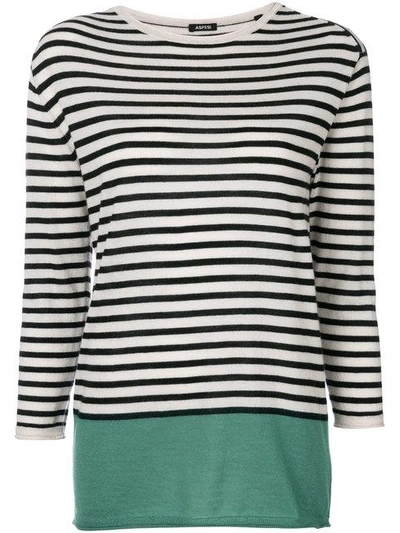 Aspesi Striped Sweater - Neutrals