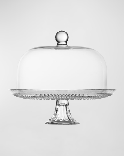 Fortessa Jupiter Pink 13" Cake Stand And Dome Set
