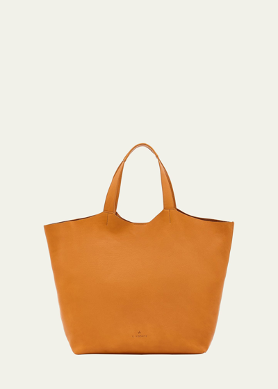 Il Bisonte Le Laudi Leather Tote Bag In Natural