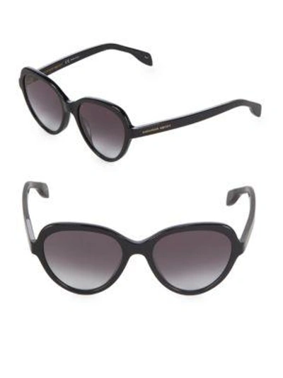 Alexander Mcqueen 51mm Oversized Sunglasses In Black Grey
