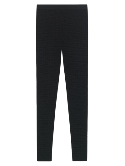 Givenchy Women's Legging Trousers In 4g Jacquard In Black