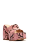 Schutz Aretha Platform Sandal In Rose Pink