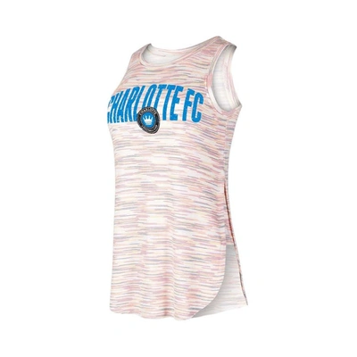 Concepts Sport White Charlotte Fc Sunray Tank Top