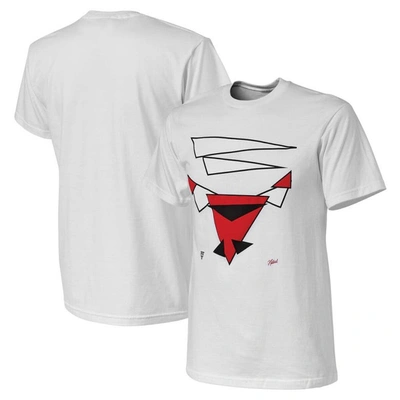 Nba X Naturel White Chicago Bulls No Caller Id T-shirt