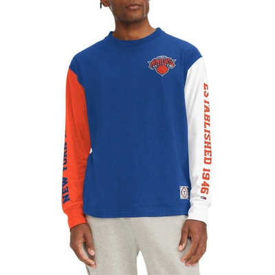 Tommy Jeans Royal New York Knicks Richie Color Block Long Sleeve T-shirt