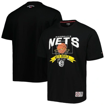 Tommy Jeans Black Brooklyn Nets Tim Backboard T-shirt