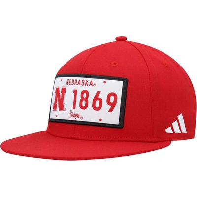 Adidas Originals Adidas  Scarlet Nebraska Huskers Established Snapback Hat