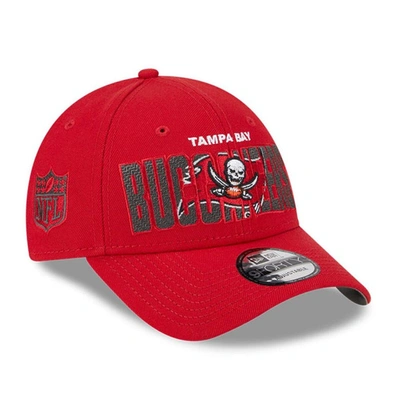 New Era Red Tampa Bay Buccaneers 2023 Nfl Draft 9forty Adjustable Hat