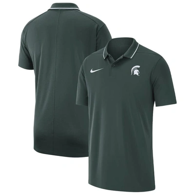 Nike Green Michigan State Spartans Coaches Performance Polo