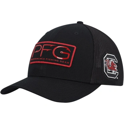 Columbia Black South Carolina Gamecocks Pfg Hooks Flex Hat