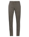 Dondup Man Pants Dark Brown Size 36 Cotton, Polyester, Polyamide, Elastane In Beige