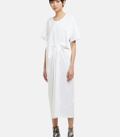 Facetasm Taped T-shirt Dress In White | ModeSens