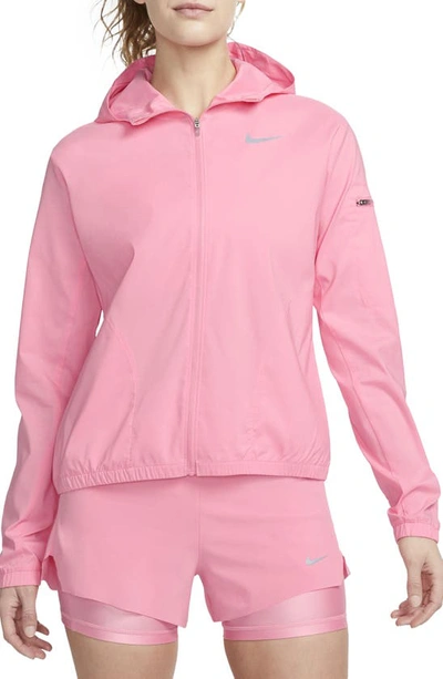 Nike Impossibly Light Packable Zip-up Hooded Jacket In Pink