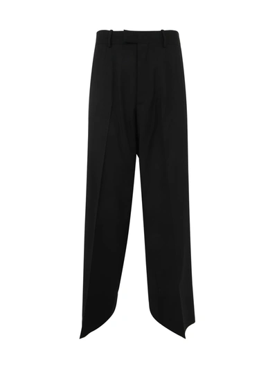 Raf Simons Straight-leg Pants In Wool In Black
