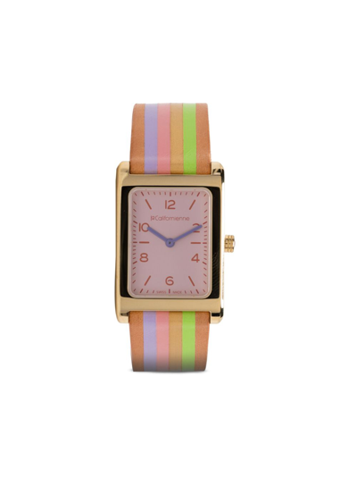 Lacalifornienne Daybreak Striped Watch In Multicolour