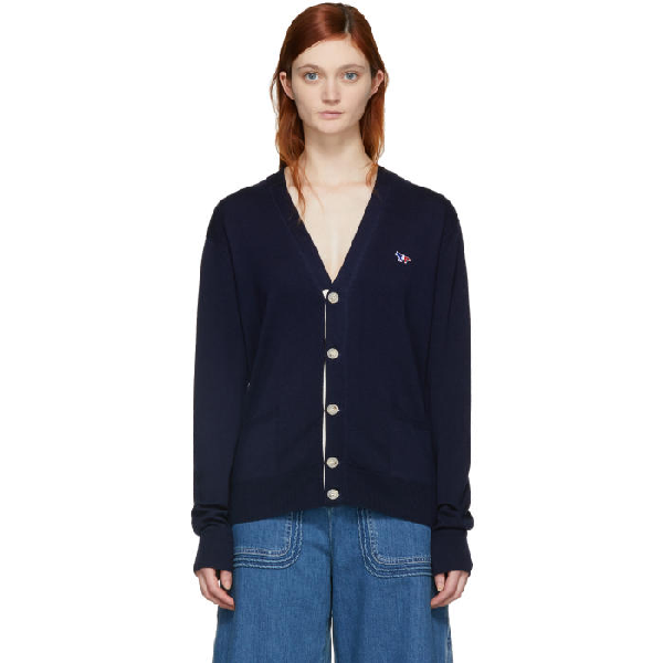 maison kitsune cardigan