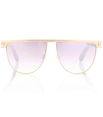 Tom Ford Stephanie Aviator Sunglasses In Pink