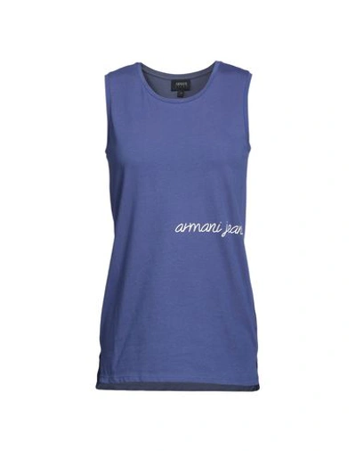 Armani Jeans T-shirts In Blue