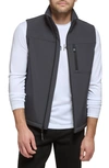 Calvin Klein Softshell Fleece Vest In Iron