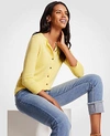 Ann Taylor Petite Ann Cardigan In Sweet Pineapple