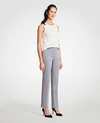 Ann Taylor The Petite Ankle Pant In Cotton Sateen - Curvy Fit In Dove Gray