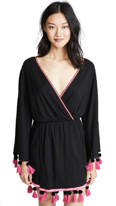 Pitusa Cotton Mykonos Dress In Black