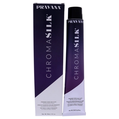 Pravana Chromasilk Creme Hair Color - 4.37 Golden Violet Brown By  For Unisex - 3 oz Hair Color In Black