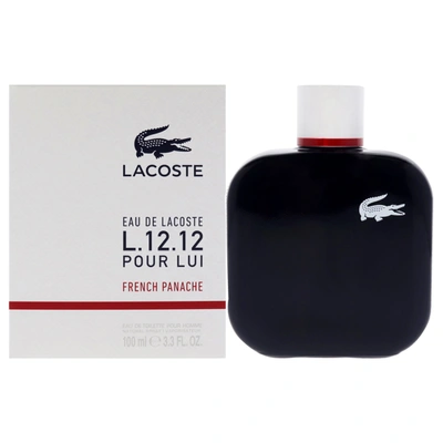 Lacoste Eau De  L.12.12 Pour Homme French Panache For Men 3.3 oz Edt Spray In Black