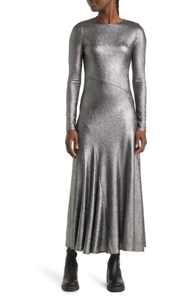 knee length dresses for ladies GREY LACE MIDI DRESS – codressing main image 1