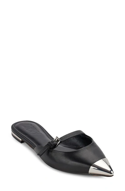 Dkny Vivian Cap Toe Mule In Black