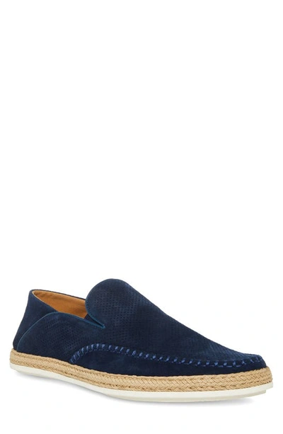Steve Madden Caydenn Slip-on Shoe In Navy Suede