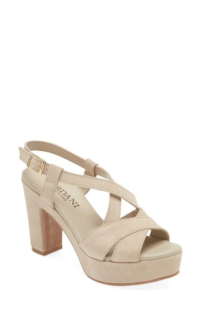 Cordani Tahlia Strappy Platform Sandal In Visone Suede