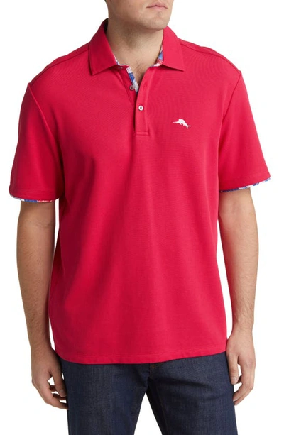 Tommy Bahama Fiesta Fronds Five O'clock Islandzone® Polo In Senorita