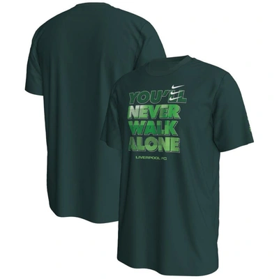 Nike Green Liverpool Verbiage T-shirt