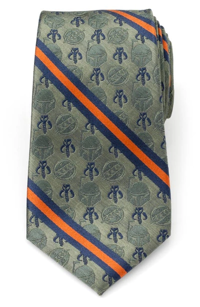 Cufflinks, Inc Boba Fett Silk Blend Tie In Green