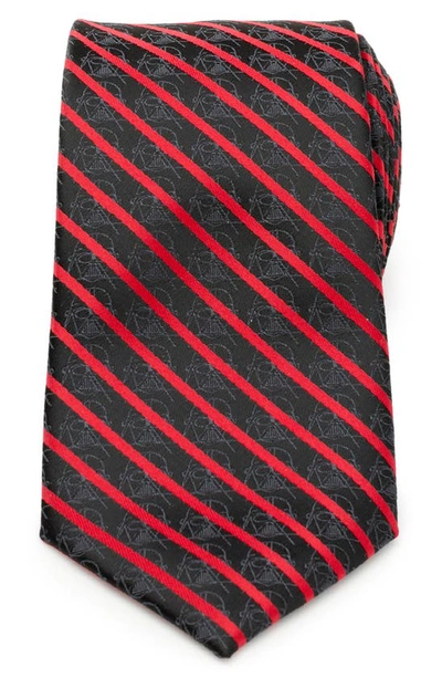 Cufflinks, Inc X Star Wars™ Vader Stripe Silk Blend Tie In Black