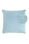 Bedvoyage Quilted Euro Sham In Sky