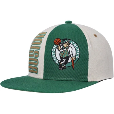 Mitchell & Ness Men's  Cream Boston Celtics Hardwood Classics Pop Snapback Hat