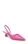 Sarto By Franco Sarto Devin Pointed Toe Slingback Pump In Shocking Pink