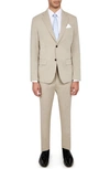 Wrk Slim Fit Performance Suit In Taupe