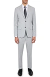 Wrk Slim Fit Performance Suit In Light Grey